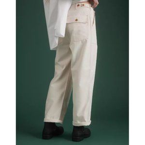 NWT AE77 Premium Utility Pants in Washed Natural Cream
